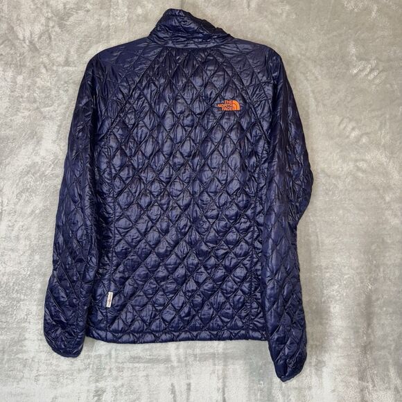 The North Face Thermoball Puffer Jacket Insulated Quilted Full Zip Size XS Navy - Picture 5 of 13